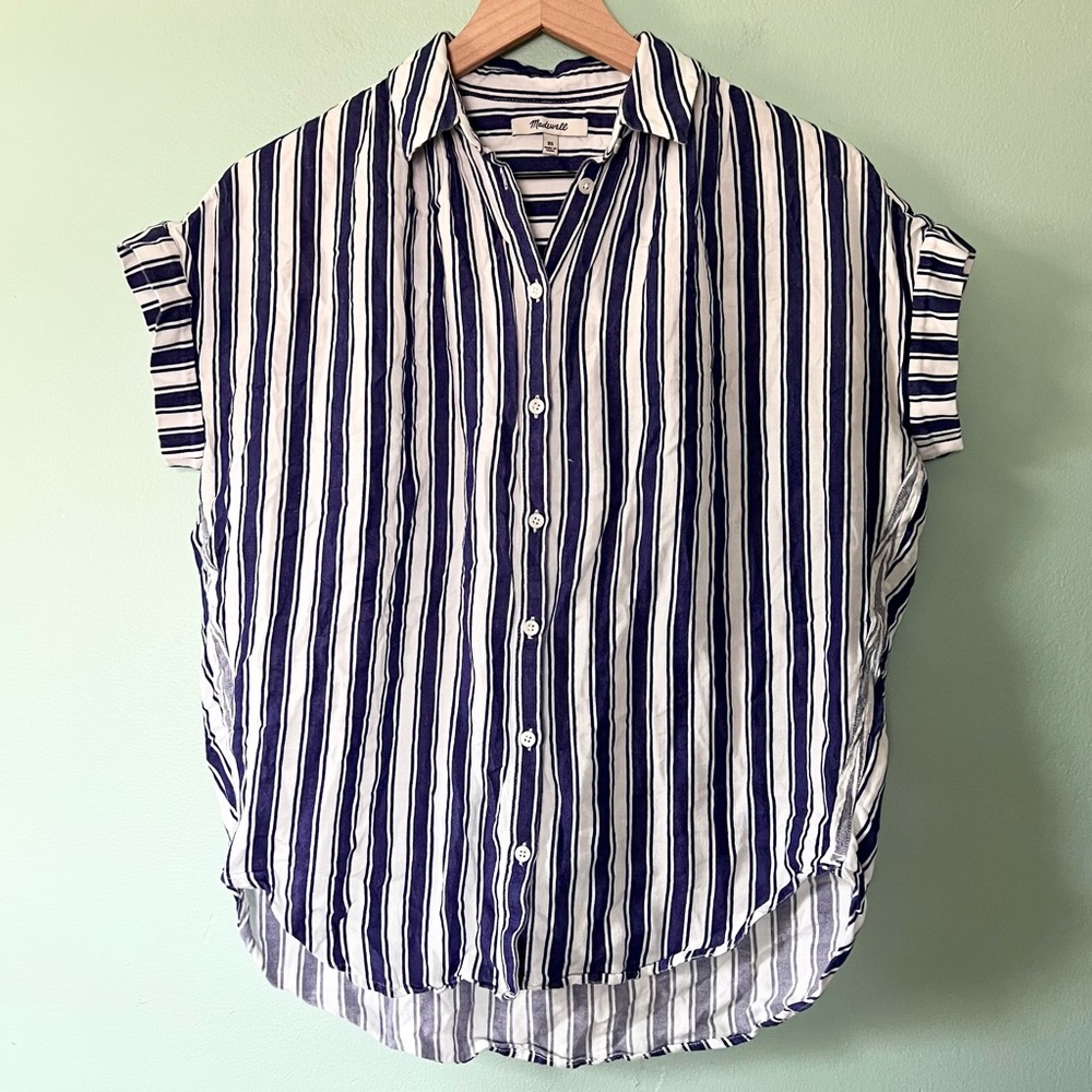 Madewell Central Shirt in Shea Stripe Size XS